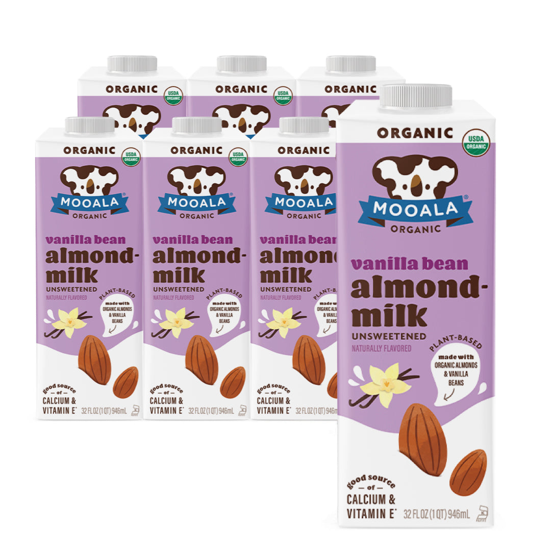 Unsweetened Vanilla Bean Almondmilk | Dairy-Free & Organic - Mooala ...