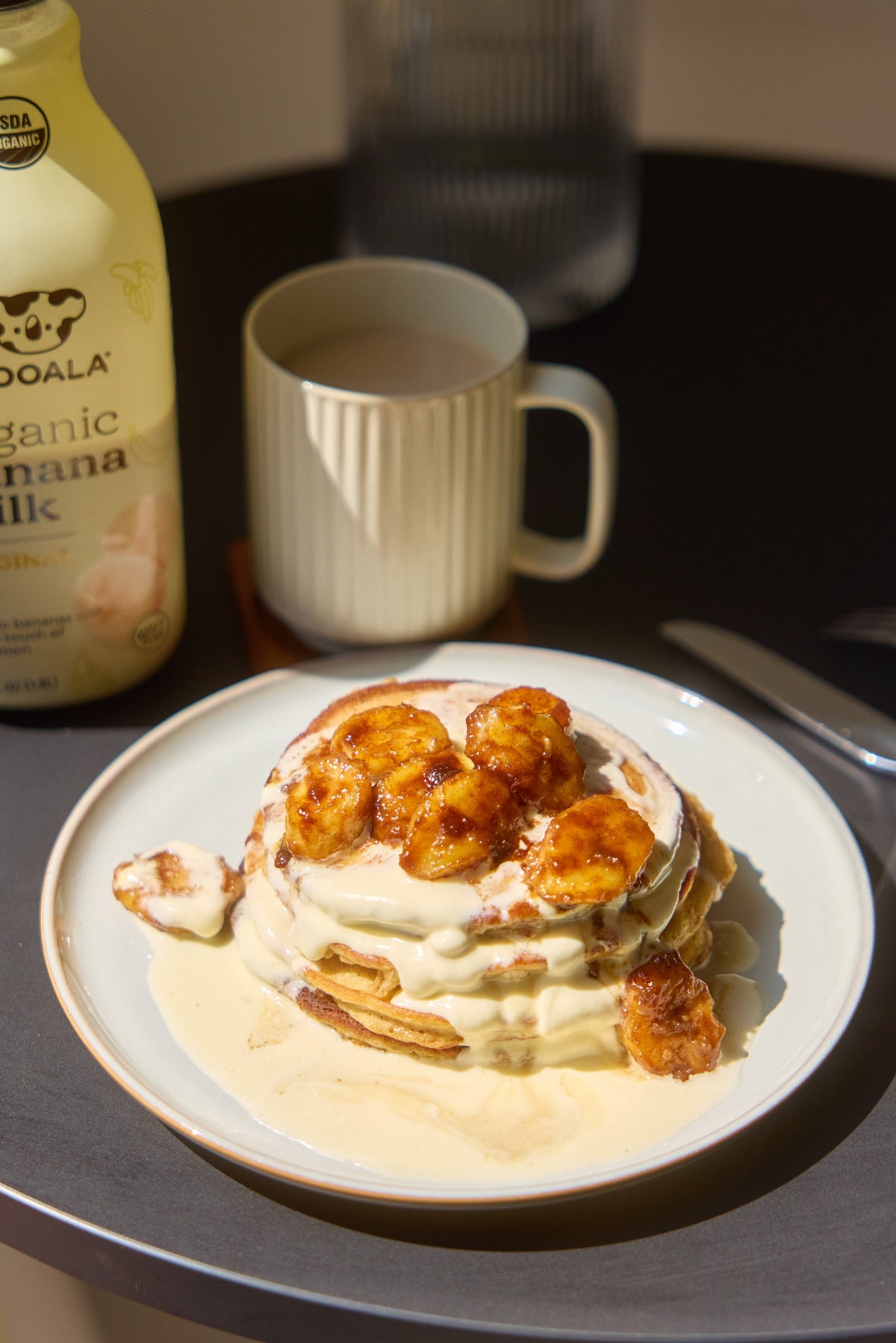 Protein Banana Milk Pancakes