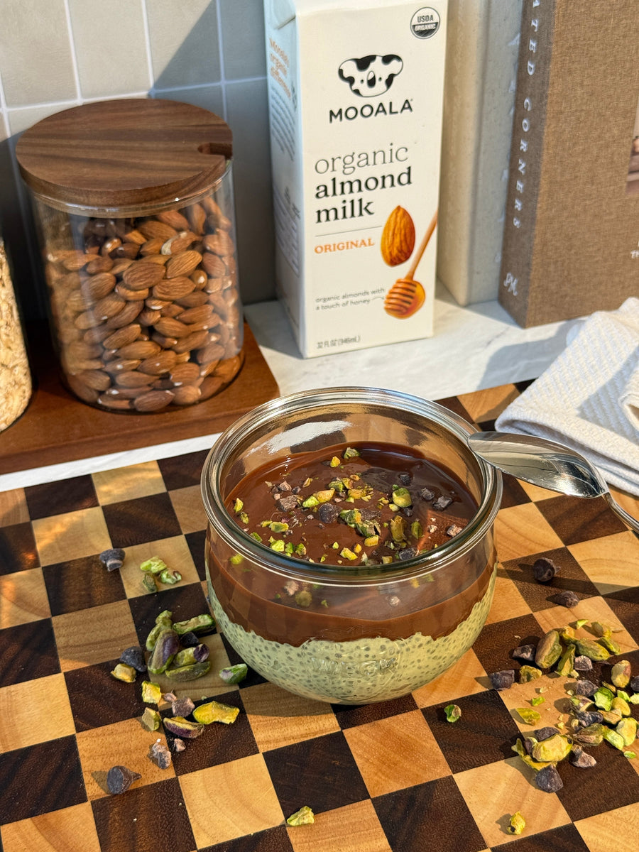 Dubai Chocolate Chia Pudding