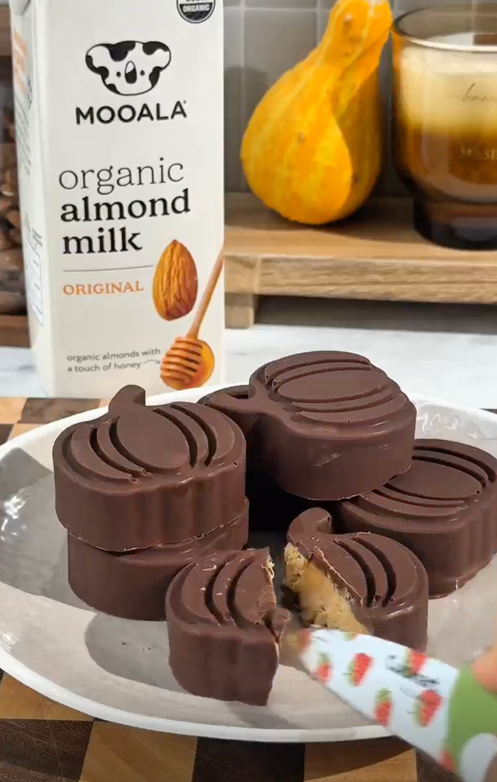 Chocolate Peanut Butter Protein Pumpkins