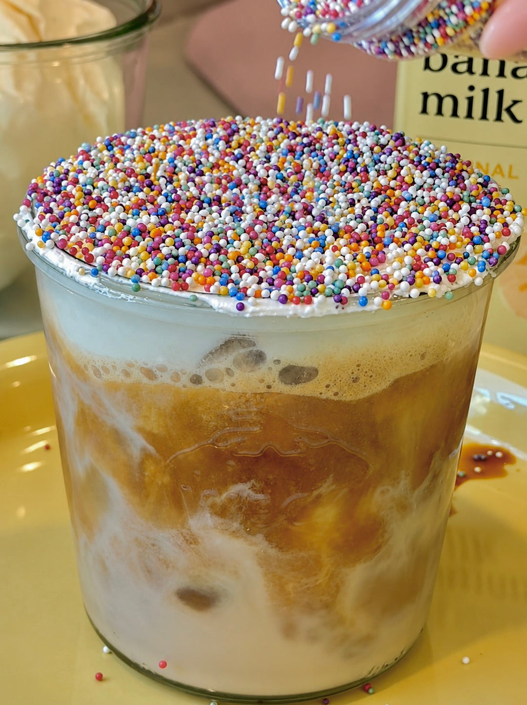 Dot Cake Banana Bread Latte