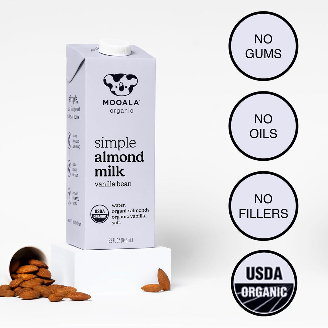 Mooala Simple Vanilla Bean Almondmilk, Shelf-Stable