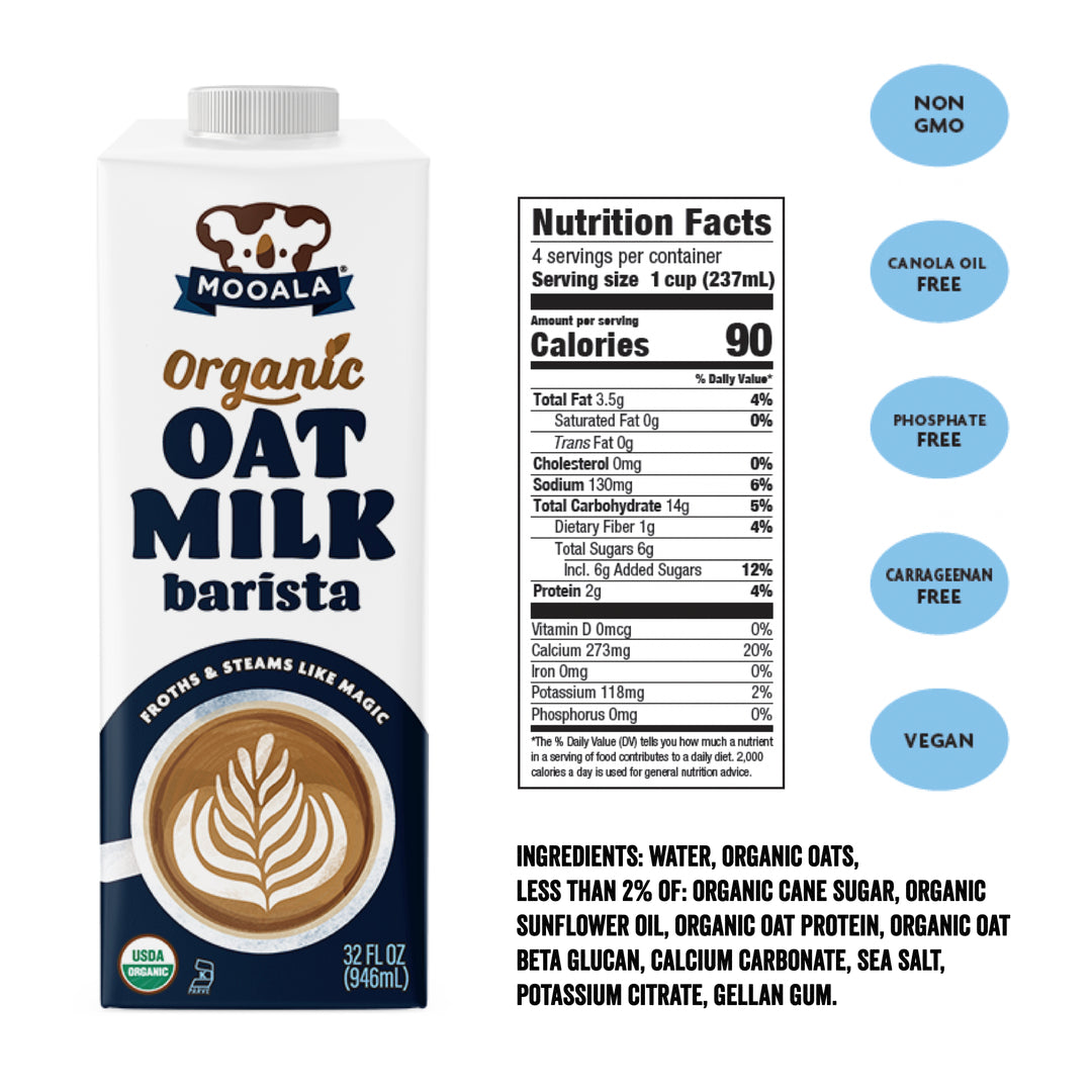 Organic Barista Oatmilk, Shelf-Stable