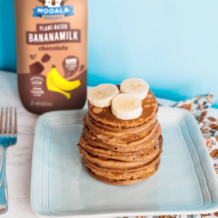 Chocolate Bananamilk Pancakes